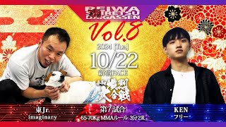 【第八回令和熾烈大合戦】65〜70MMA 3分2R 東Jr.vsKEN