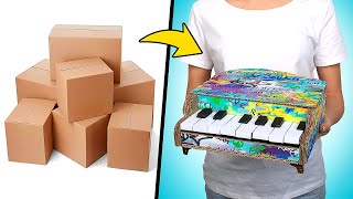 DIY Mini Piano From Cardboard