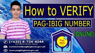 PAANO MAG VERIFY NG PAG IBIG NUMBER ONLINE |  HOW TO VERIFY PAG IBIG NUMBER ONLINE 2025