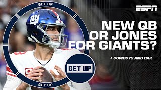 Should the Giants KEEP Daniel Jones + Dak's FINAL year in Dallas? | Get Up