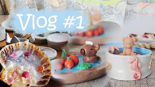 Studio Vlog~ Making clay products and introducing what I do as a small buisness owner