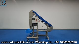 VERFOODSOLUTIONS Speed ​​45 Cooked Chicken Breast Meat Shredding Machine Test for Canada Customer