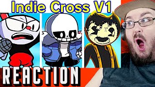 Friday Night Funkin' VS Indie Cross V1 FULL WEEK + Cutscenes & Ending (Cuphead Sans Bendy) (FNF Mod)