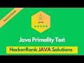 HackerRank Java Primality Test problem solution in Java | Java solutions | Programmingoneonone