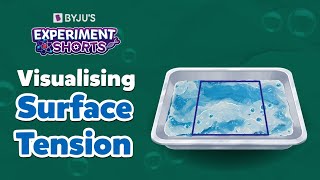 Visualising Surface Tension | Science Experiments at Home | #ExperimentShorts | BYJU'S