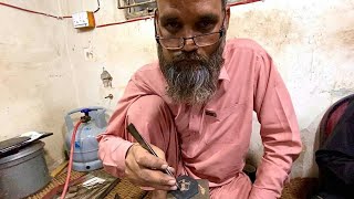 handmade gold jewellery making with old rings || Gold Mangalsutra Design Making