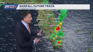 A wetter forecast for the end of the week