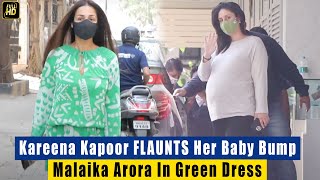 Kareena Kapoor Khan FLAUNT Her Baby Bump Post Routine CHECKUP, Malaika In Bright Green Dress