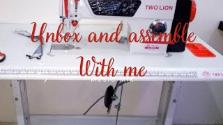 Highly Detailed Unboxing// Assembling// AN INDUSTRIAL SEWING MACHINE // Direct Drive/Two Lion