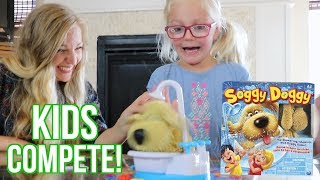 SOGGY DOGGY BOARD GAME! | Kids Compete