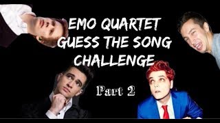 TRY TO GUESS THE EMO QUARTET SONG LYRICS BY THE EMOJIS *HARD* FOR  CRANKTHATFRANK