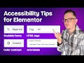 7 Simple Accessibility Tips for any Elementor websites