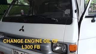 CHANGING ENGINE OIL OF L300 FB/Easy To Follow