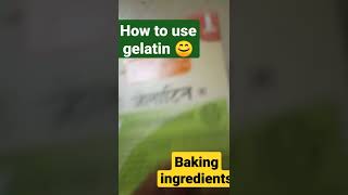 How to use Gelatin for gelato,cheesecake,marshmallow etc #gelatin#agaragar #viral