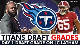 Titans Draft Grades: JC Latham Drafted By Titans With Pick #7 In 1st Round of 2024 NFL Draft