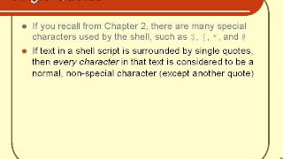 Unix Shell Scripting Programming Features Part 3