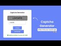 Captcha Generator in HTML CSS & JavaScript | Doxa Dev
