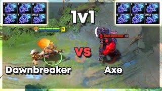 Dawnbreaker vs Axe with 6x Moonshard | Level 30 Dota 2 1v1 | Who Will Win?