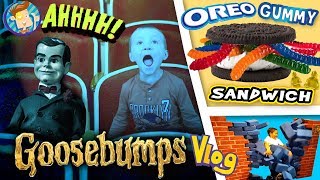 GOOSEBUMPS Movie / World's Largest Gummy Worm / OREO Sandwich / Baby Names & More FUNnel Vision Vlog