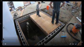 DIY How To Concrete Crypto Bunker Build Part 4 Concrete Roof Forms And Supports