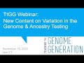 TtGG: Variation in the Genome & Ancestry Testing Activities for High School