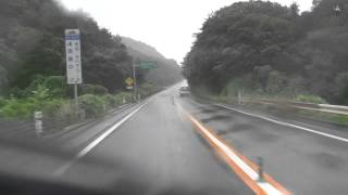 のと里山海道メロディーロード　まれ(雨降り大型車でチョット残念ver.)