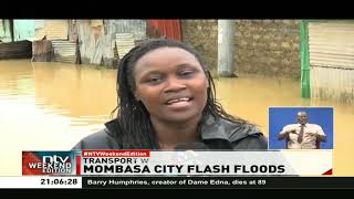 Mombasa city flash floods, hundreds of families affected