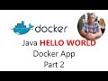 Create a Docker Hello World app with JAVA on Visual Studio Code and Remote Development SSH.