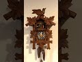 1983 Leaf and Loon musical cuckoo clock. Made in Germany. Plays 2 festive German songs.