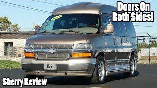 Doors On Both Sides! 2004 Chevrolet 7 Passenger High-Top Conversion Van| Sherry Review