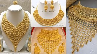latest Dubai gold necklace designs 2023 //Dubai new collection for gold necklace//@jewelry9