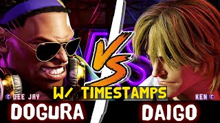 SF6 - Dogura (Dee Jay) vs Daigo (Ken) - Street fighter 6 W/ timestamps