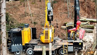 Gebirgsharvester im Einsatz bei Riebli Forst AG 🇨🇭⛰️🪓