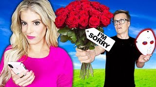IGNORING My HUSBAND For 24 HOURS to Go Through His CAMERA ROLL! (GM Challenge) | Rebecca Zamolo