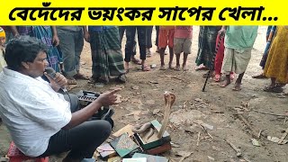 বেদেঁদের অদ্ভুত সুন্দর সাপের খেলা । Amazing Snake Playing Poisonous Snake Cobra  || দৃশ্যজাল ™ ||