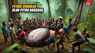 Gempar!! Penangkapan Dramatis Ular Piton Raksasa di Kebun, Isi Perutnya Bikin Warga Terkejut