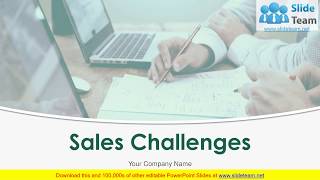 Sales Challenges Powerpoint Presentation Slides