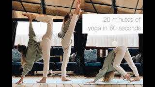 Typical afternoon practice | 20 minutes of yoga in 60 seconds