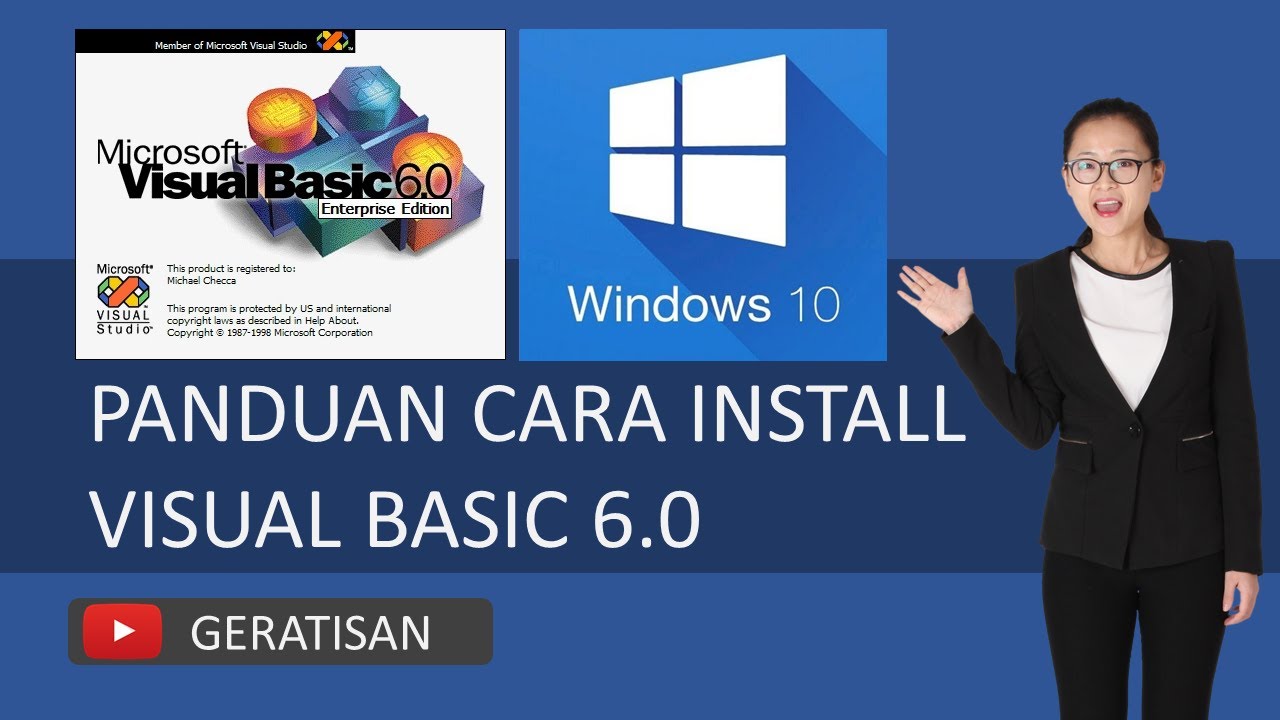 Cara Install Visual Basic 6.0 Di Windows 10 - YouTube