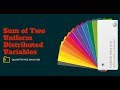 Distribution of Sum of Two Uniforms (FRM Part 1, Book 2, Quantitative Analysis)