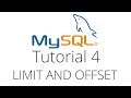 MySQL tutorial 4 - Limit, Offset and Ordering