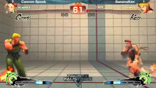 FFV SSF4:AE2012 Top 8 Losers' Bracket - Cannon Spook (Cammy) vs. BananaKen (Ken)