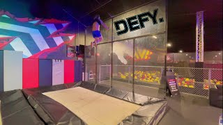 jumping at defy trampoline park Birmingham, AL