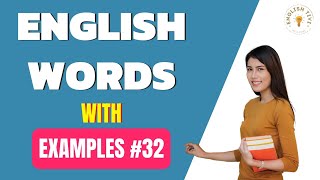 Definition and Examples of Words in English | Improve Vocabulary | English TV | Lesson 32 ✔