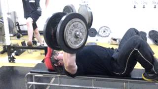 dumbbell fly　62.5kg