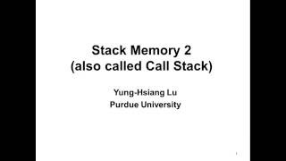 Stack Memory 2