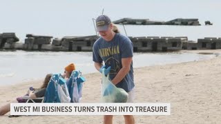 Muskegon man turns beach trash into clothes