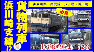 【必見！】神奈川県南武線😀浜川崎支線を通過する貨物列車たち🚂 JAPAN FREIGHT TRAIN PASS VIDEO