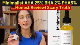 Minimalist AHA BHA PHA Face Peel Review | Minimalist peeling solution