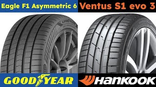 Goodyear Eagle F1 Asymmetric 6 vs Hankook Ventus S1 evo 3